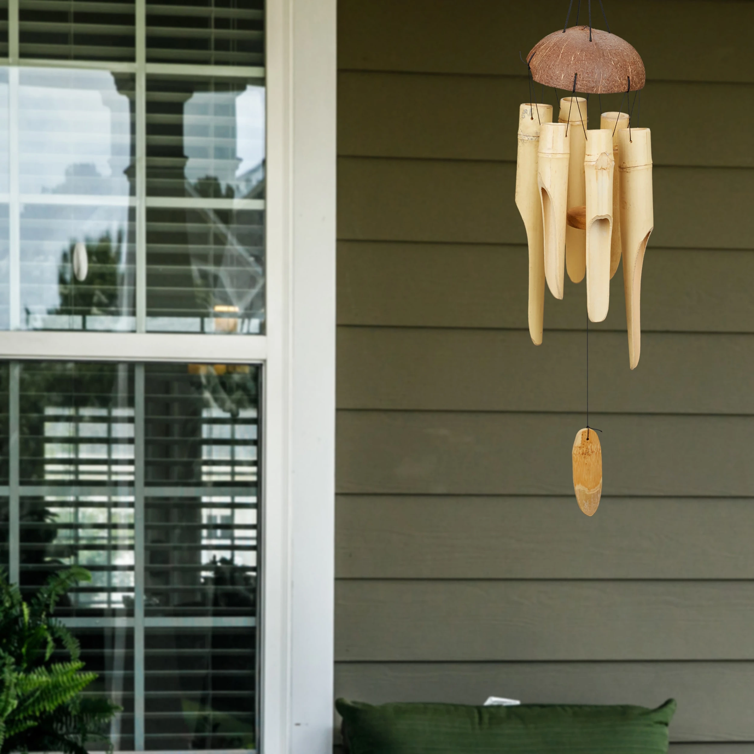 Relaxdays Windspiel Holz In Natur – Bild 2