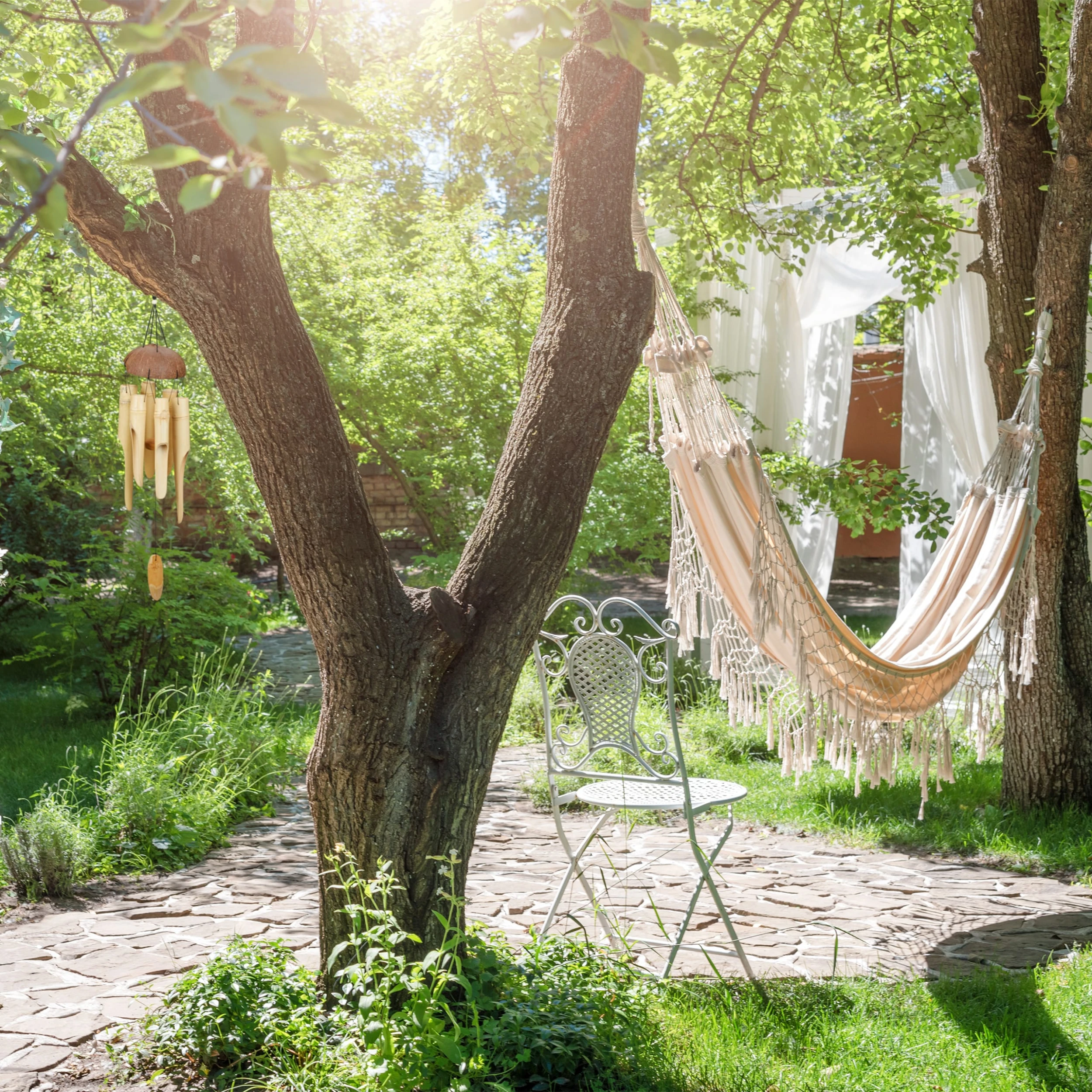 Relaxdays Windspiel Holz In Natur – Bild 5