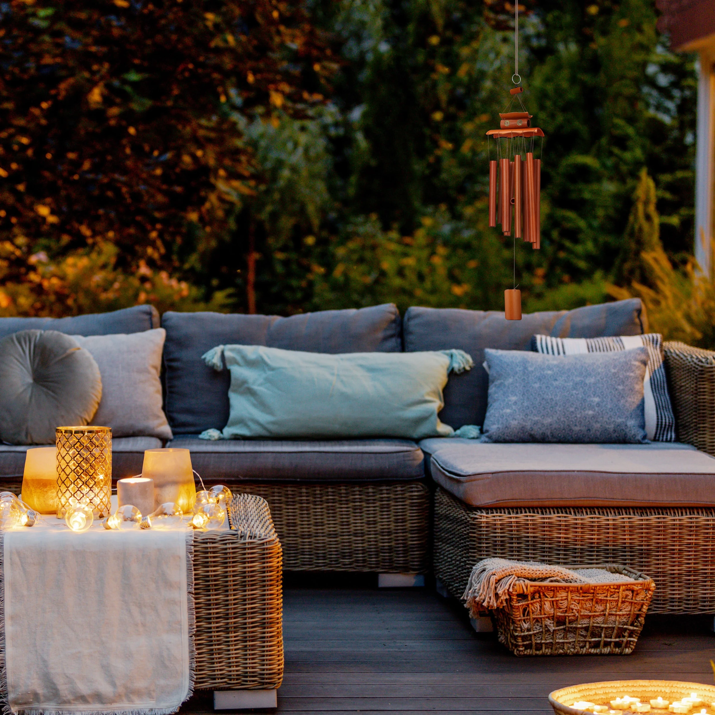 Relaxdays Windspiel In Braun - (B)14 X (H)60 Cm – Bild 2