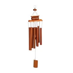 Relaxdays Windspiel In Braun - (B)14 X (H)60 Cm