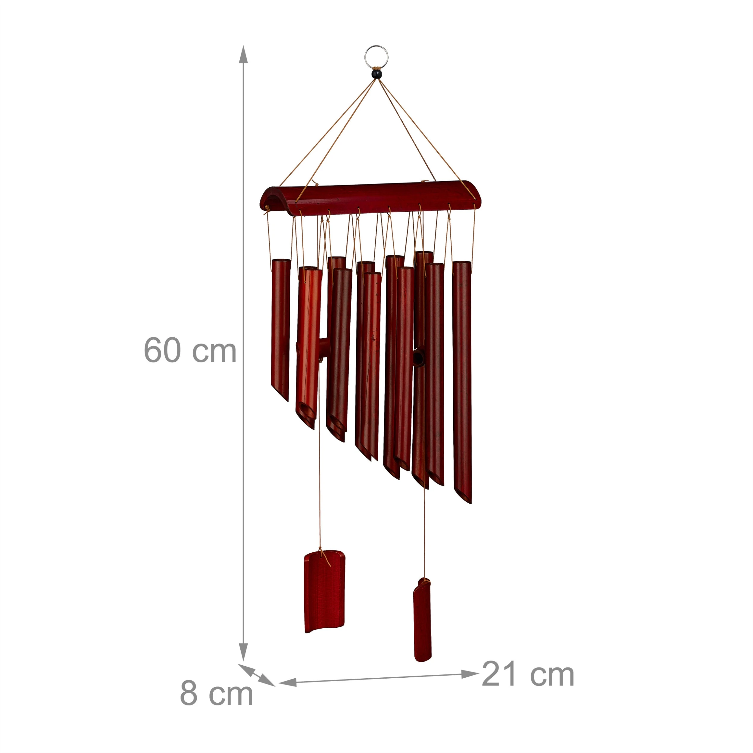 Relaxdays Windspiel In Braun - (B)21 X (H)60 Cm – Bild 4