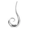 Riess-ambiente.de Bodenvase WAVE In Silber - 48 X 106 X 10cm