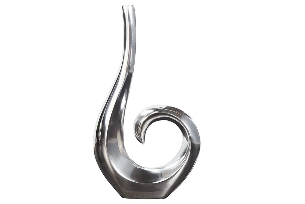 Riess-ambiente.de Vase WAVE In Silber - 25 X 48 X 6cm – Bild 8