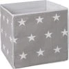 Roba Aufbewahrungsbox Little Stars, Grau Mit Weißen Sternen, 34x34x34 Cm