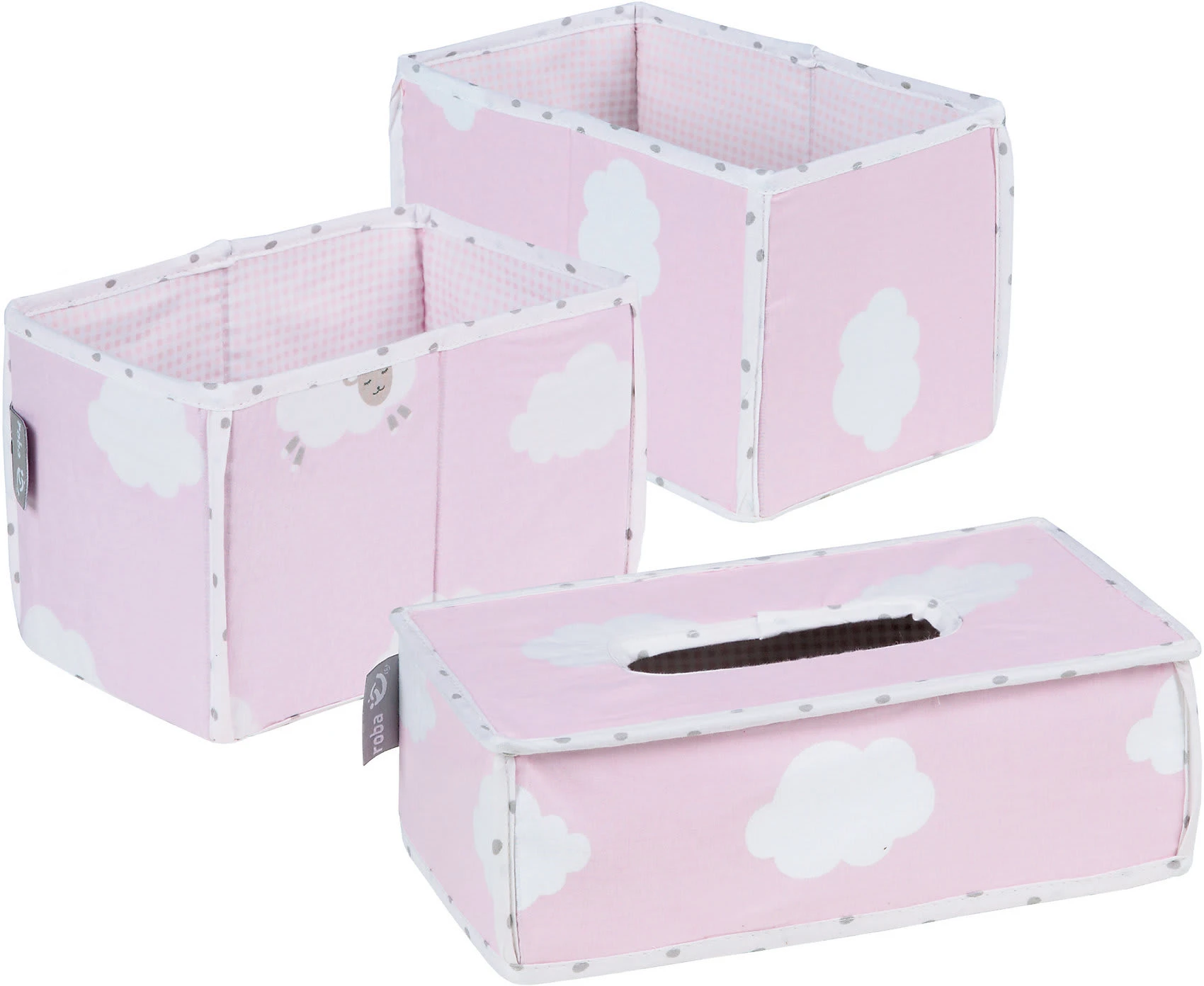 Roba Pflegeorganizer Kleine Wolke, 3er- Set, Rosa