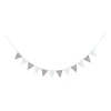 Roba Wimpelkette "Little Stars" In Grau/ Weiß - (L)300 Cm