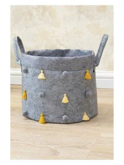 Scandinavia Concept Aufbewahrungskorb "ALS-03778" In Grau - (H)24 X Ø 20 Cm