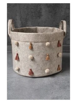 Scandinavia Concept Aufbewahrungskorb "KALS-03778" In Beige - (H)24 X Ø 20 Cm