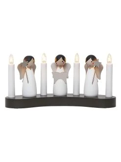 Star Trading Fensterleuchte "Angel Choir" In Schwarz/ Weiß - (B)31 X (H)15 X (T)8 Cm