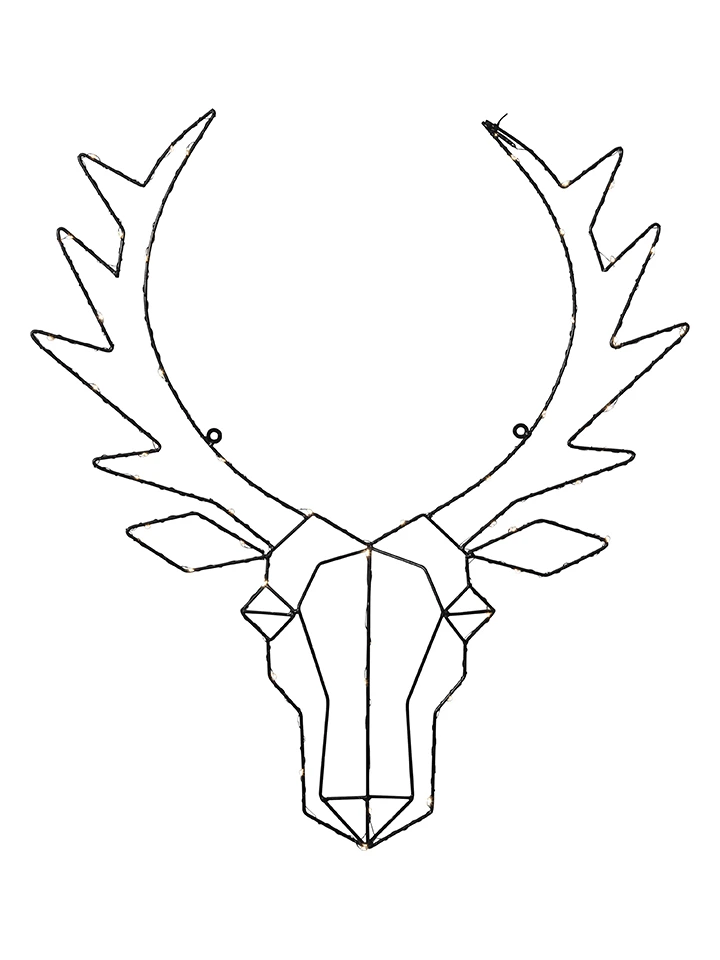 Star Trading LED-Dekohänger "Cupid" In Schwarz - (B)52 X (H)57 Cm