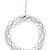 Star Trading LED-Dekoleuchte "Curly" In Schwarz - Ø 30 Cm