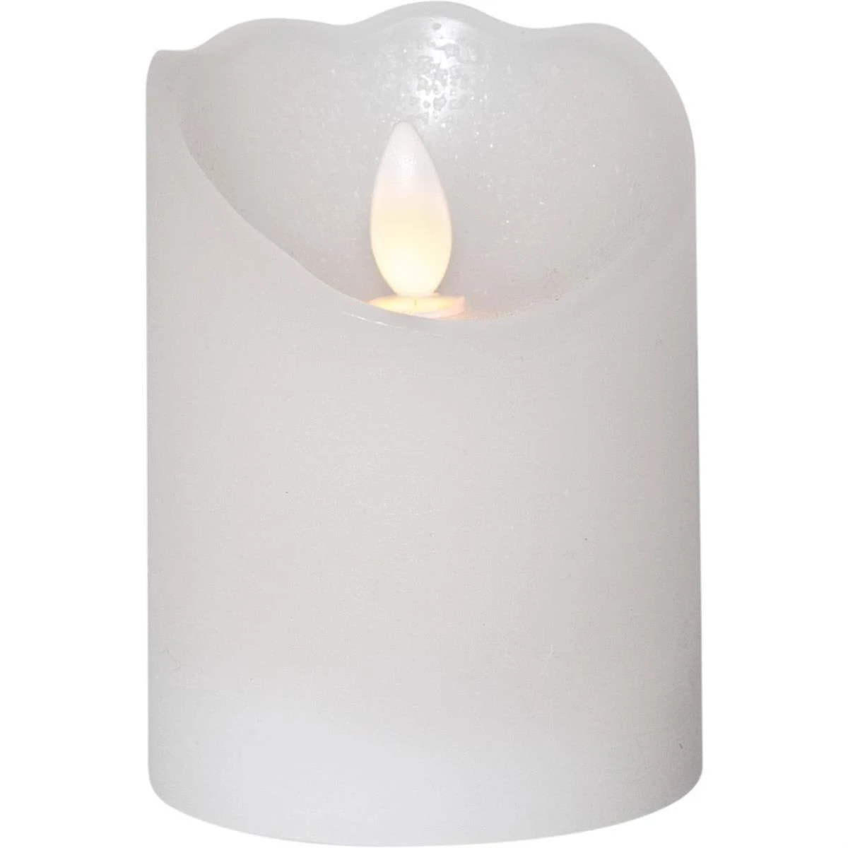 Star Trading LED Kerze GLOW Echtwachs In Weiß - H: 10cm