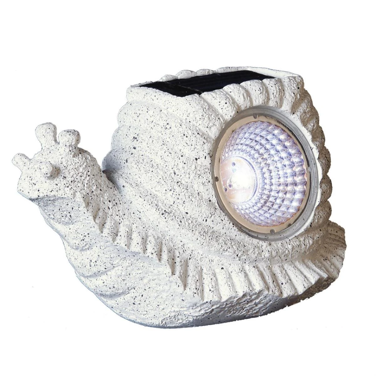 Star Trading LED Solar Gartenfigur Schnecke In Grau - H: 9cm
