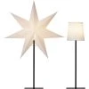 Star Trading Standleuchte "Frozen" In Weiß - (H)76 Cm