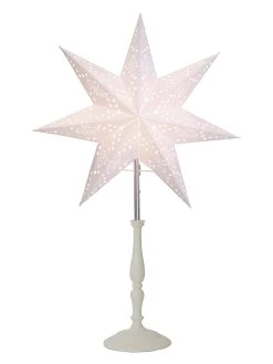 Star Trading Standleuchte "Romantic Mini Star" In Weiß - (B)35 X (H)55 Cm
