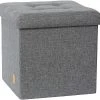 Store.it Aufbewahrungsbox Sitzhocker Premium Grau, 38 X 38 X 38 Cm