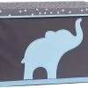 Store.it Aufbewahrungsbox Spielzeugtruhe Elefant Grau/blau, 62 X 37,5 X 39 Cm