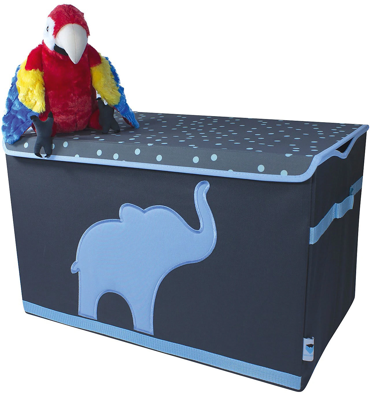 Store.it Aufbewahrungsbox Spielzeugtruhe Elefant Grau/blau, 62 X 37,5 X 39 Cm – Bild 5