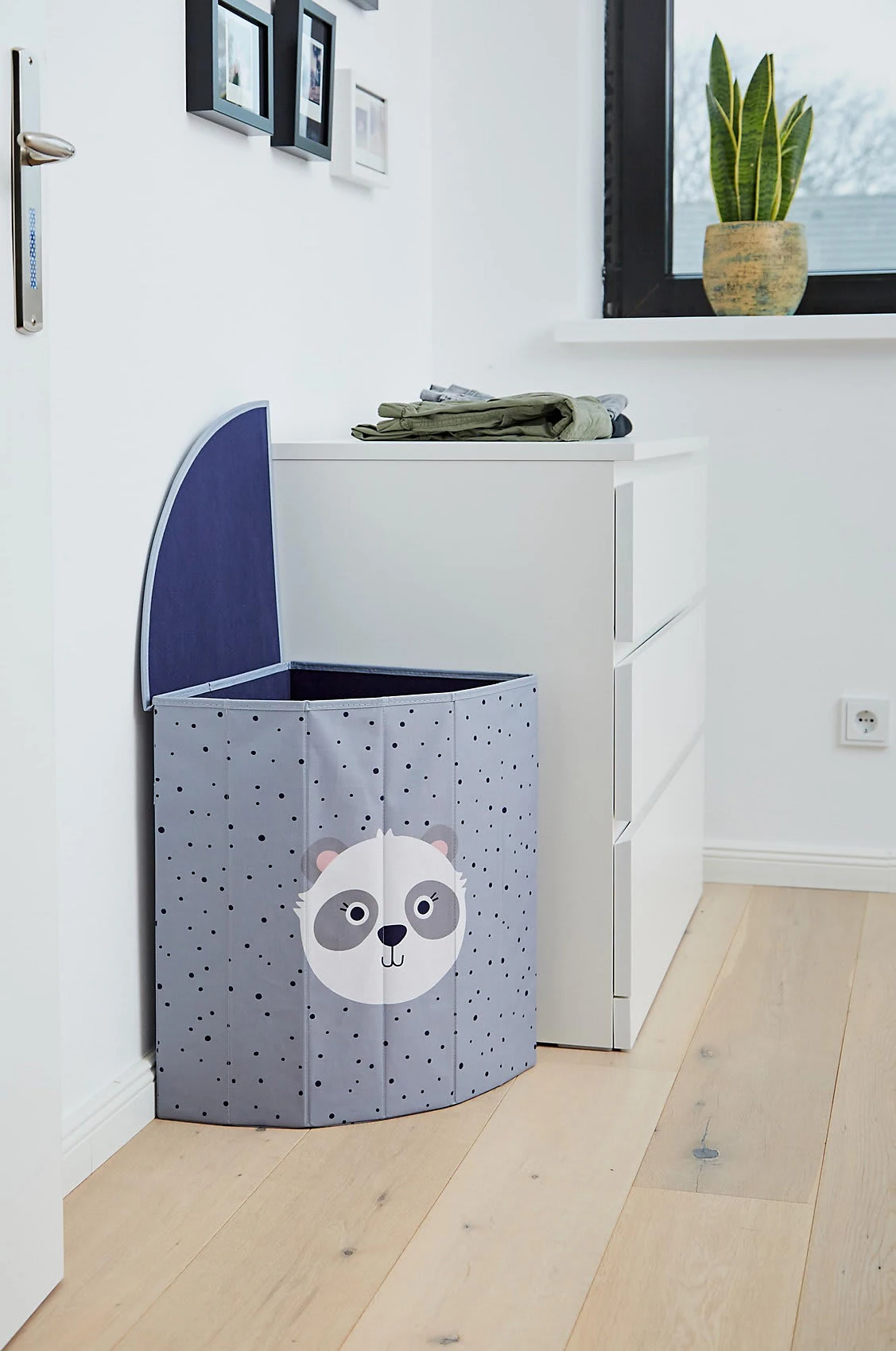 Store.it Aufbewahrungsbox Wäschekorb Panda, Mit Tragegrifen, 35 X 35 X 50 Cm – Bild 6