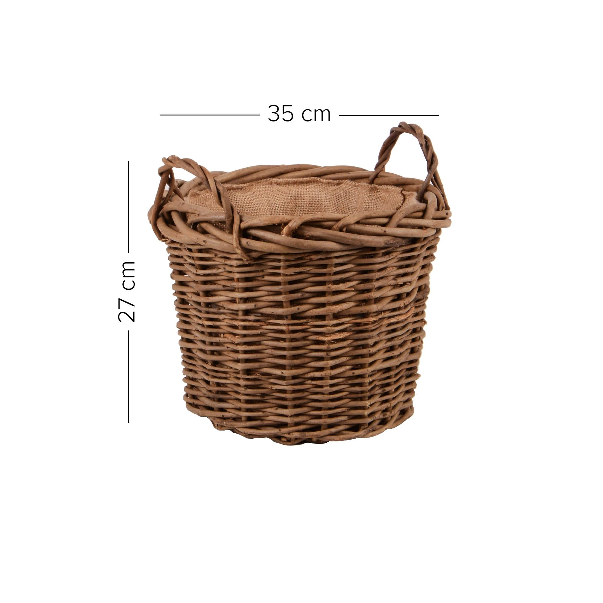 UNUS 3er Set Weidekorb In Braun – Bild 4