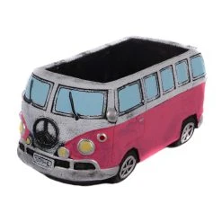 UNUS Blumentopf Retro Bus In Rosa