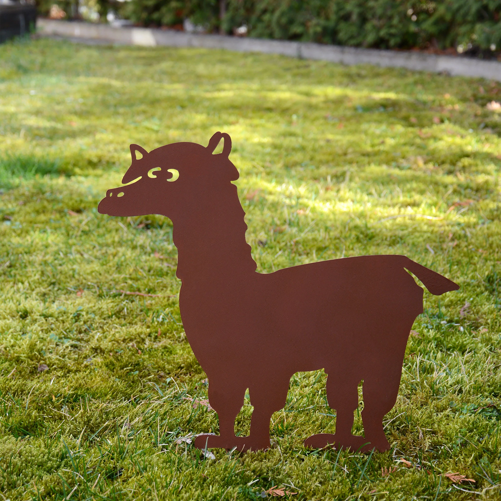 UNUS Gartenstecker Rost Alpaka In Braun – Bild 3