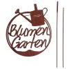 UNUS Gartenstecker Rost Blumengarten In Braun