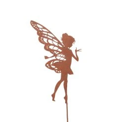 UNUS Gartenstecker Rost Elfe In Braun
