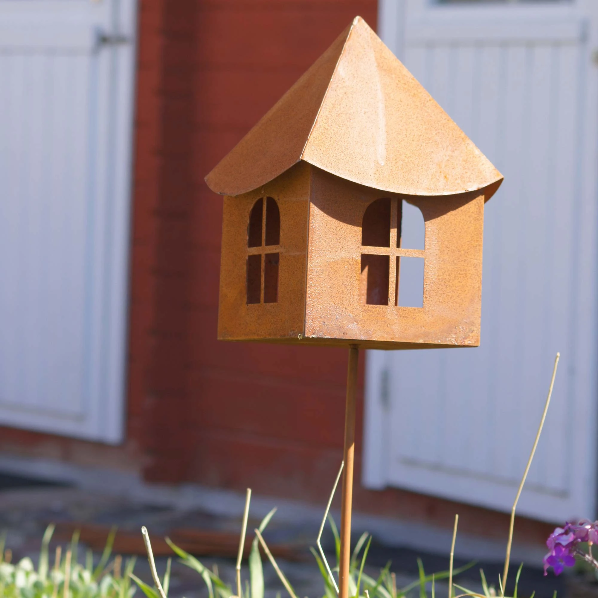 UNUS Gartenstecker Rost Haus In Braun – Bild 7