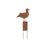 UNUS Gartenstecker Rost Möwe Auf Pfahl In Braun