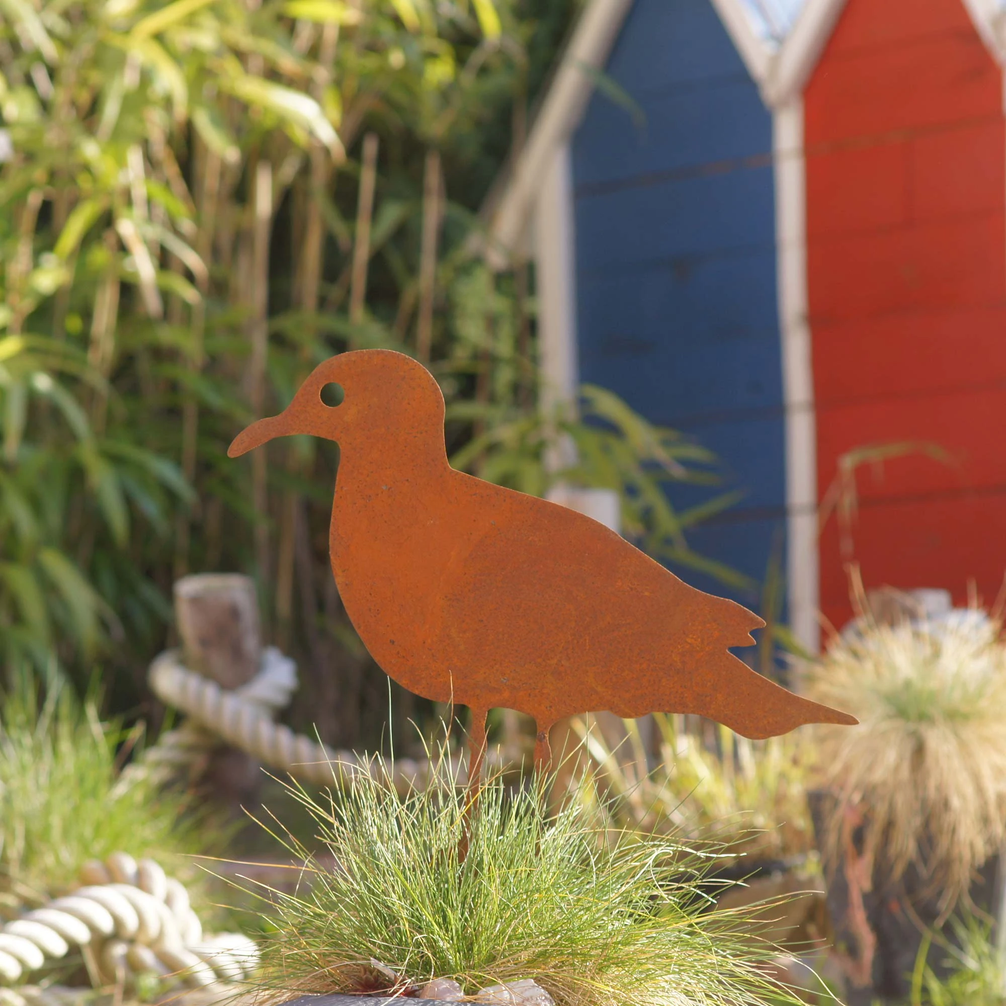 UNUS Gartenstecker Rost Möwe In Braun – Bild 4