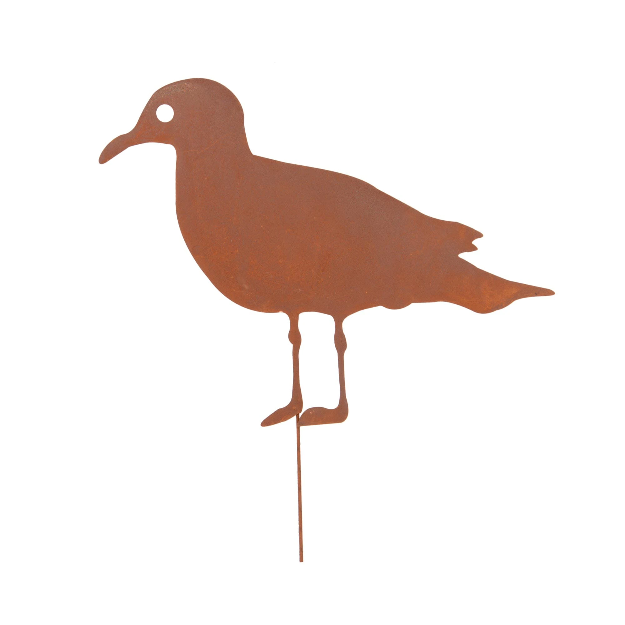 UNUS Gartenstecker Rost Möwe In Braun