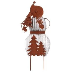 UNUS Gartenstecker Weihnachtsmann In Braun