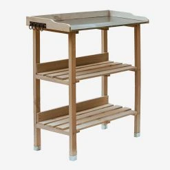 UNUS Pflanztisch Verzinkter Arbeitsfläche In Braun