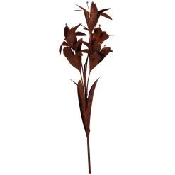 UNUS Rost Metallblume Louise 100 Cm In Braun