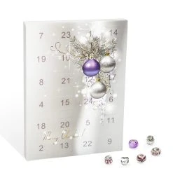 VALIOSA Mode-Schmuck Adventskalender Merry Christmas In Lila