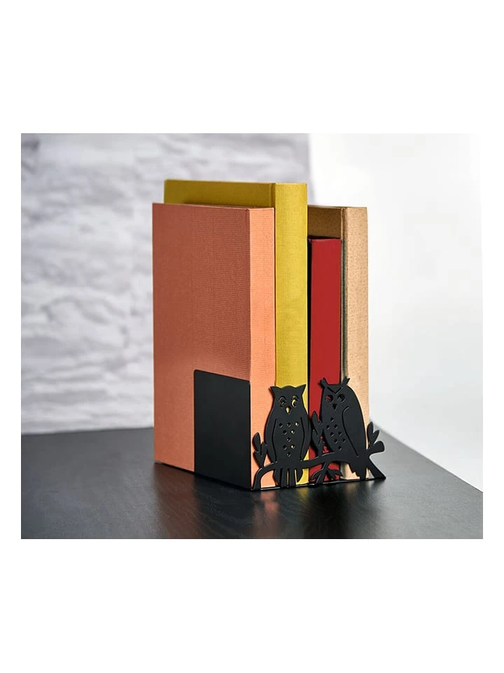 Verlag Buchstütze "Eulenwald" In Schwarz - (B)15 X (H)10 X (T)10 Cm – Bild 2