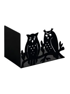 Verlag Buchstütze "Eulenwald" In Schwarz - (B)15 X (H)10 X (T)10 Cm