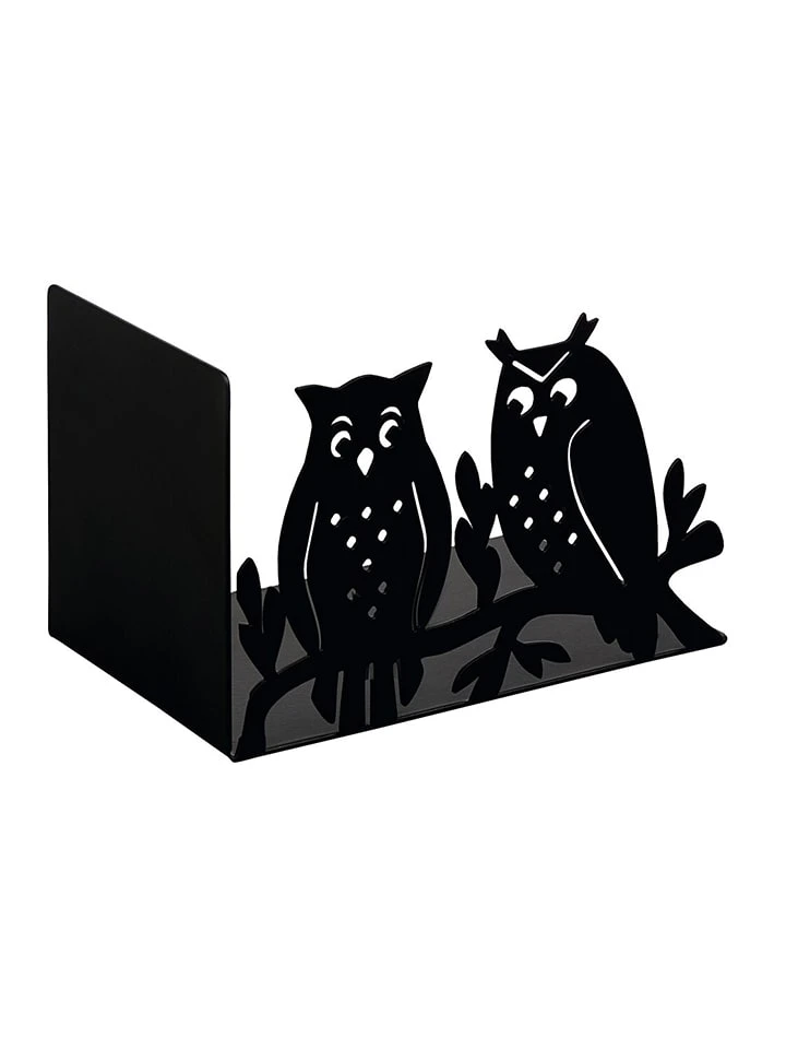 Verlag Buchstütze "Eulenwald" In Schwarz - (B)15 X (H)10 X (T)10 Cm