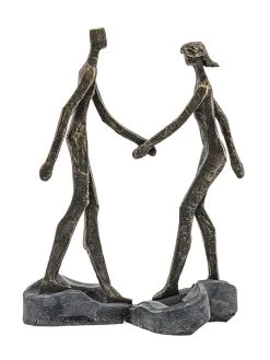 Villa Altachiara Dekofigur In Schwarz/ Gold - (B)21,6 X (H)31 X (T)14,4 Cm