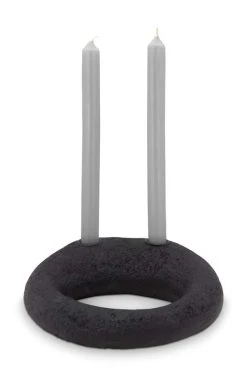 VTwonen Ecomix Kerzenständer "S Black 23x20x10cm" In Schwarz