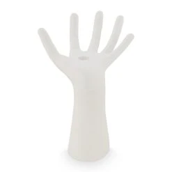 VTwonen Kerzenstaender "Ecomix Hand Wide Matt White " In Weiß - 19x13.5x26.5cm