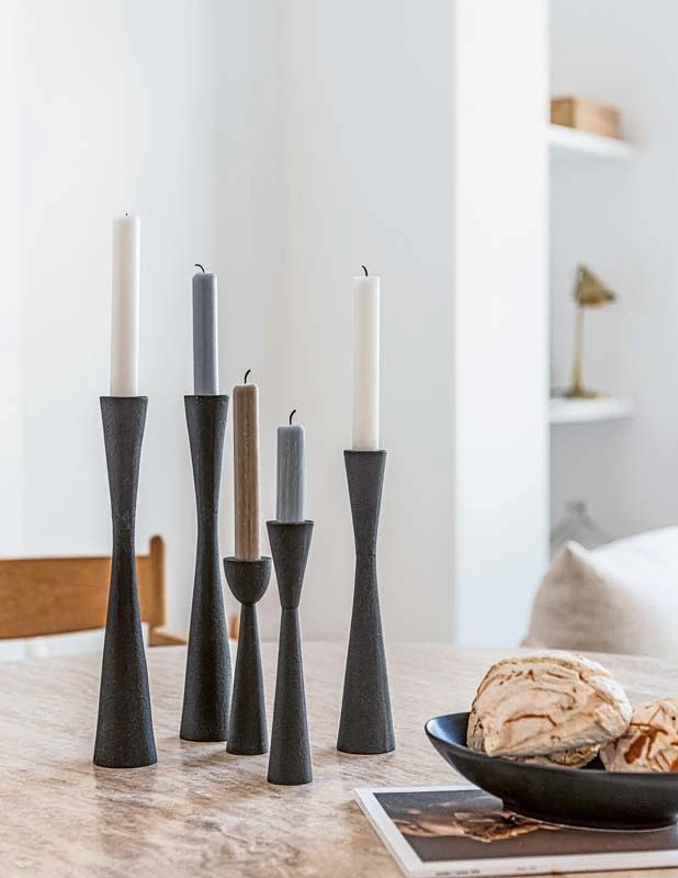 VTwonen Kerzenständer "Metal Black" In Schwarz - 30cm – Bild 2