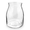 VTwonen Vase "Tulip Shape Hammered Glass" In Transparente Farbe - 20/15x25