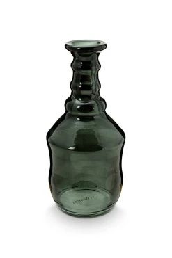 VTwonen Vasen "Bottle Shape" In Schwarz - (L) 11 X (B) 11 X (H) 23 Cm