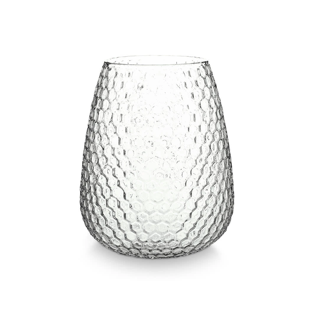 VTwonen Vasen "Vase Glass Dots" In Silber/ Transparent - (L) 20 X (B) 25cm
