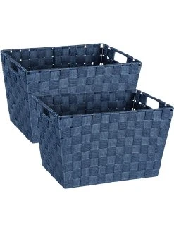 Wenko Aufbewahrungskorb Adria M Dunkelblau 2er Set In Blau