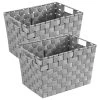 Wenko Aufbewahrungskorb Adria M Grau 2er Set In Grau