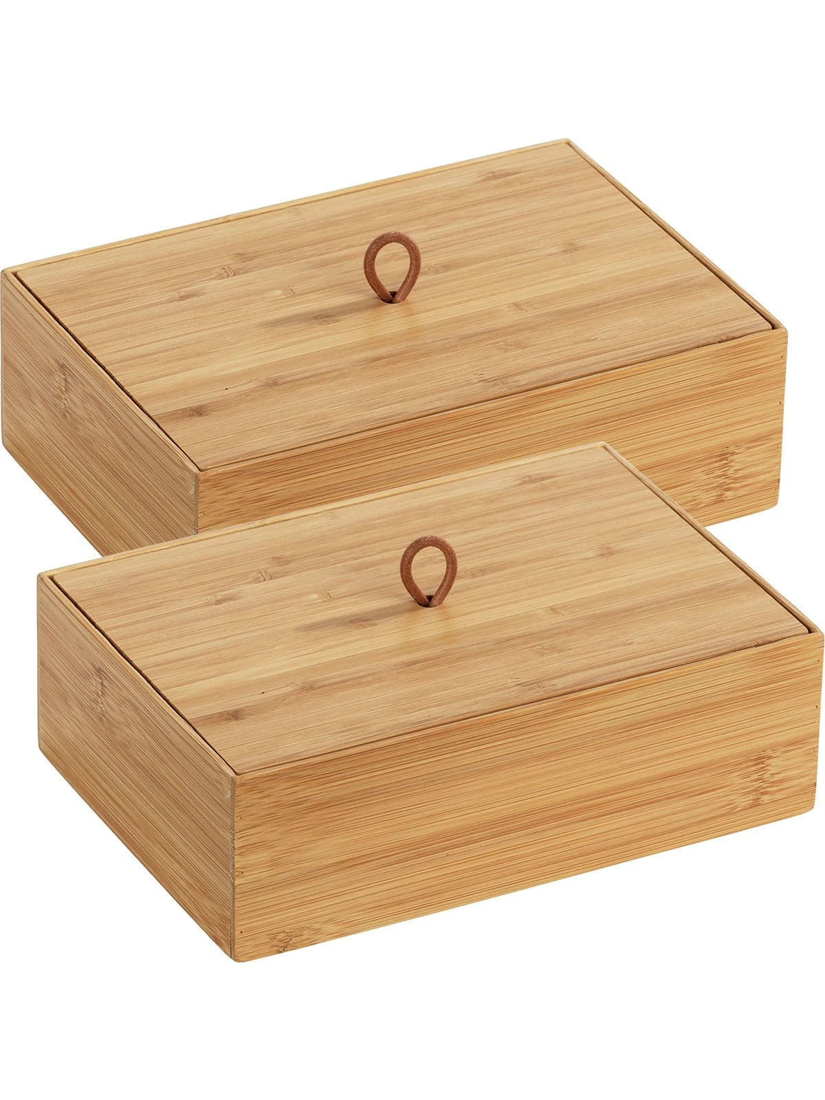 Wenko Bambus Box Terra L Mit Deckel 2er Set In Braun – Bild 6