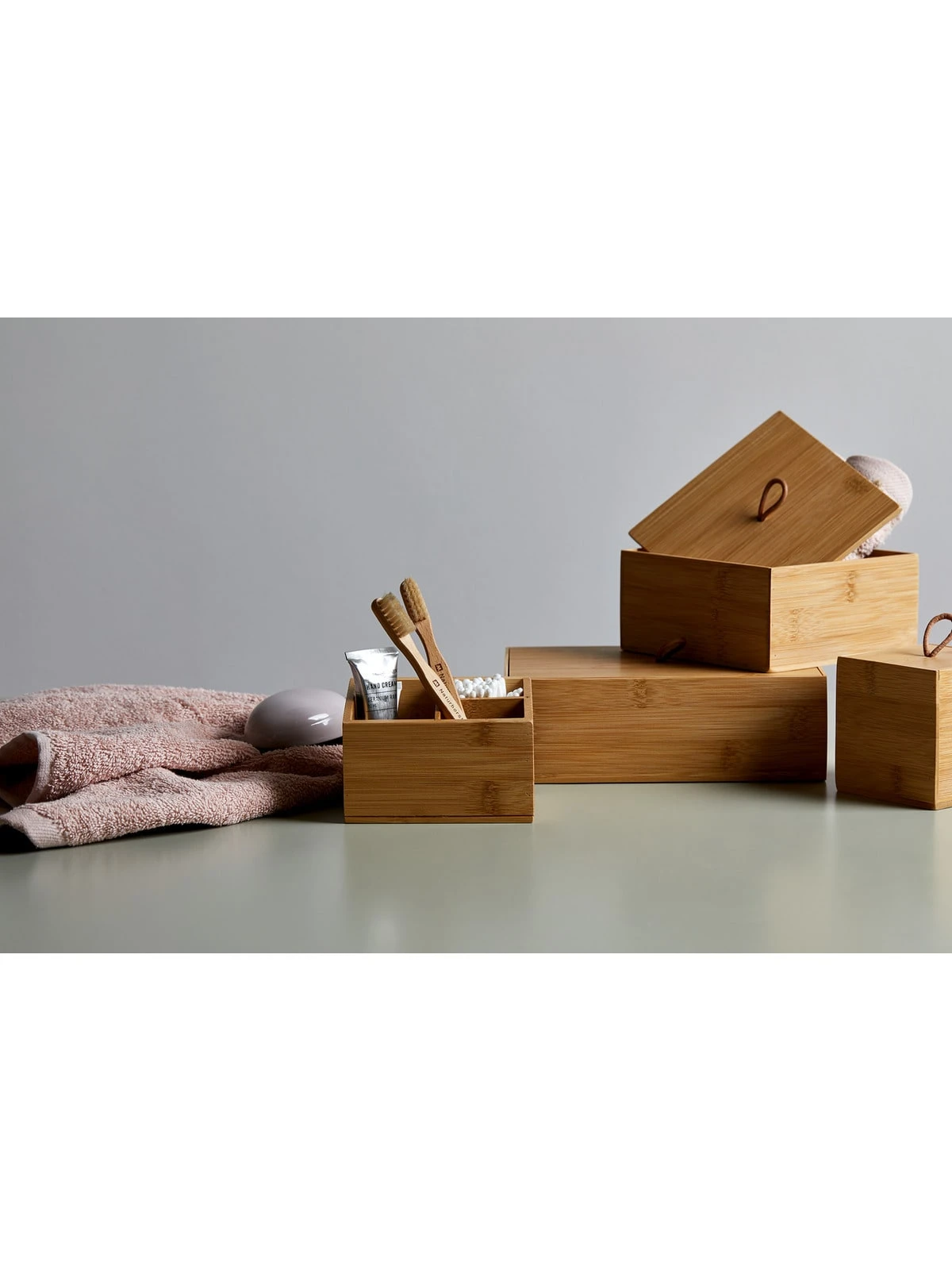 Wenko Bambus Organizer Terra 3 Fächer 2er Set In Braun – Bild 5